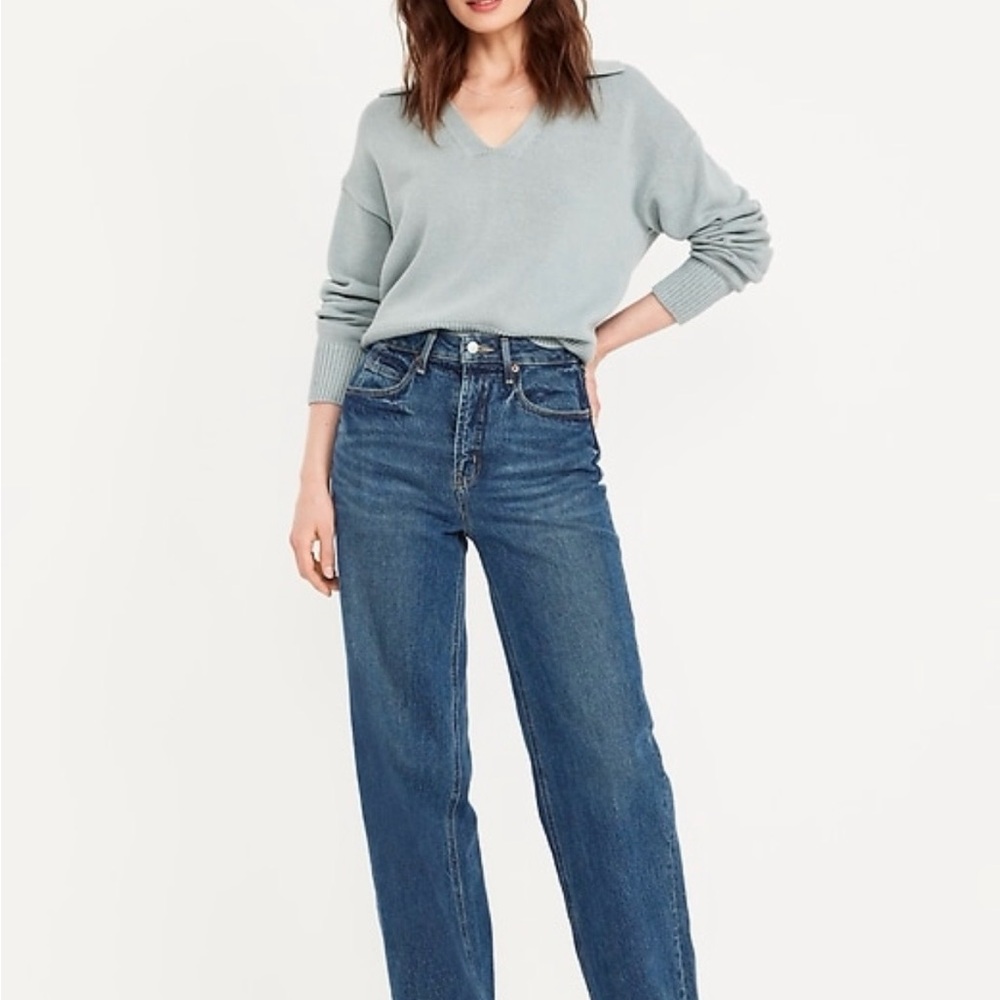 Old Navy high waist Extra wide leg Women's Jeans - medium Blue
